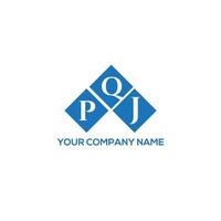 pqj brief logo ontwerp op witte achtergrond. pqj creatieve initialen brief logo concept. pqj brief ontwerp. vector