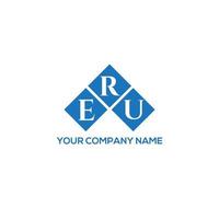 . eru creatieve initialen brief logo concept. eru brief design.eru brief logo ontwerp op witte achtergrond. eru creatieve initialen brief logo concept. eru-briefontwerp. vector