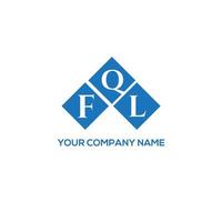 fql creatieve initialen brief logo concept. fql brief design.fql brief logo ontwerp op witte achtergrond. fql creatieve initialen brief logo concept. fql brief ontwerp. vector