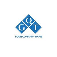 gqt brief logo ontwerp op witte achtergrond. gqt creatieve initialen brief logo concept. gqt-briefontwerp. vector