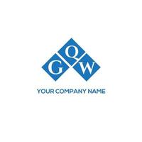 gqw brief logo ontwerp op witte achtergrond. gqw creatieve initialen brief logo concept. gqw brief ontwerp. vector