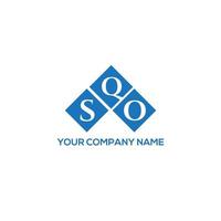 sqo brief logo ontwerp op witte achtergrond. sqo creatieve initialen brief logo concept. sqo-letterontwerp. vector