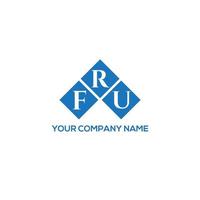 fru brief logo ontwerp op witte achtergrond. fru creatieve initialen brief logo concept. fru brief ontwerp. vector