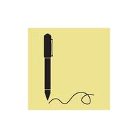 pen pictogram vector logo sjabloon ontwerp illustratie