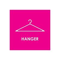 hanger logo ontwerp vector