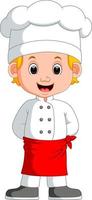 jongen chef-kok cartoon vector