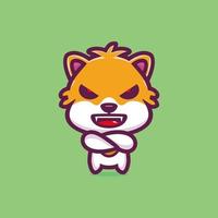 boze hamster mascotte cartoon karakter ontwerp premium vector