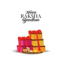 happy raksha bandhan viering achtergrond vector