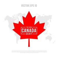 Canada dag vectorillustratie. geschikt voor vele doeleinden. vector