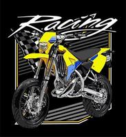 supermoto race vlag achtergrond vector