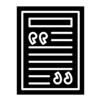 aanhalingstekens glyph-pictogram vector