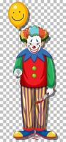 enge clown stripfiguur vector