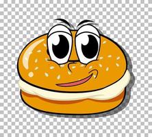 hamburger stripfiguur geïsoleerd vector