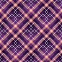 tartanpatroon in violet en wit. getextureerde naadloze plaid voor rok, jas, shirt of ander textielontwerp vector