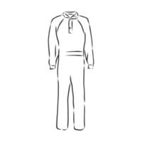 jumpsuit vector schets