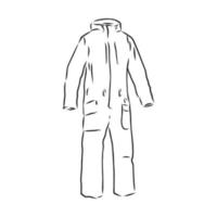 jumpsuit vector schets