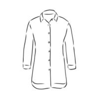 shirt blouse vector schets