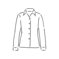 shirt blouse vector schets