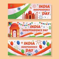 indiaan onafhankelijkheidsdag banner vector