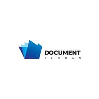 vector document logo, onderwijs en business icon