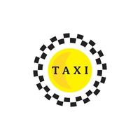 taxi-logo geïsoleerd op een witte achtergrond. merkontwerp voor taxiservice. vector