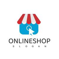 online winkel logo sjabloon vector