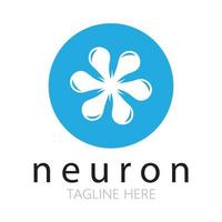 neuron logo of zenuwcel logo ontwerp, molecuul logo illustratie sjabloon icoon met vector concept