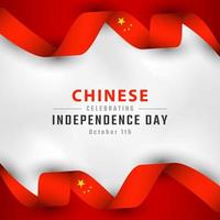 gelukkige chinese nationale feestdag viering vector ontwerp illustratie. sjabloon voor poster, banner, reclame, wenskaart of printontwerpelement