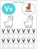 alfabet letters overtrekken werkbladen voor kinderen az afdrukbare bestanden vector