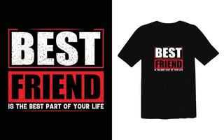 vriendschap dag typografie stijl t-shirt ontwerp premium vector