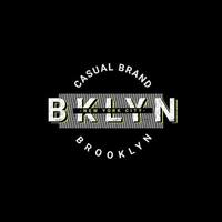 Brooklyn schrijfontwerp, geschikt voor zeefdruk t-shirts, kleding, jassen en anderen vector