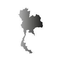 Thailand kaart geïllustreerd vector