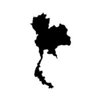 Thailand kaart geïllustreerd vector