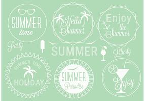 Gratis Vector Zomer Label Set