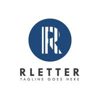 alfabet r letter logo en pictogram ontwerp vector