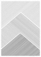 geometrische driehoek vector lijnen ontwerp, zwart-wit vector strepen