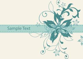 Vintage Bloemen Vector Achtergrond