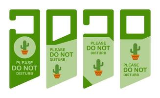 hotel hanger bord met cactus vector