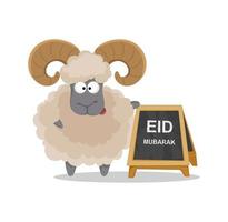 moslim traditionele feestdag eid al-adha vector