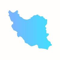 geïllustreerde kaart van iran vector