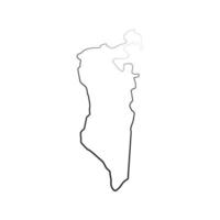 bahrein kaart geïllustreerd vector