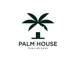 palm huis logo symbool pictogram vector ontwerpsjabloon