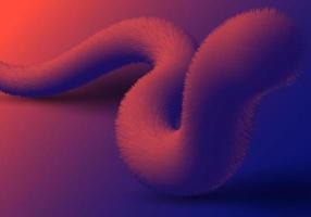 3D-realistische abstracte vloeistof veren effect levendige kleuren achtergrond vector
