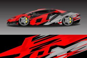 rally racewagen wrap livery sticker ontwerp vector