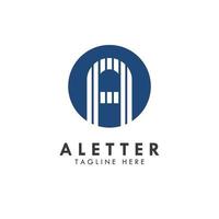 alfabet een letter logo en pictogram ontwerp vector