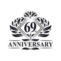 69e verjaardagsviering vector