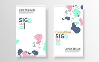 abstracte gelast poster, met drie kleuren, creatief ontwerp, vectoreps 10 vector