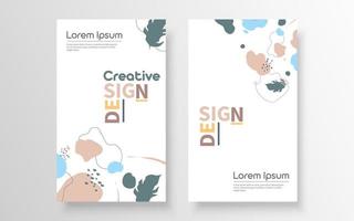 abstracte gelast poster, met drie kleuren, creatief ontwerp, vectoreps 10 vector