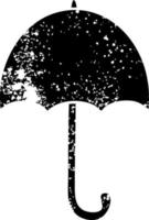 lijntekening cartoon open paraplu vector