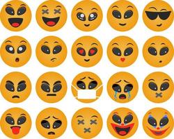 emoticons ronde set vector